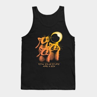 Raccoons Howl Total Solar Eclipse Tank Top